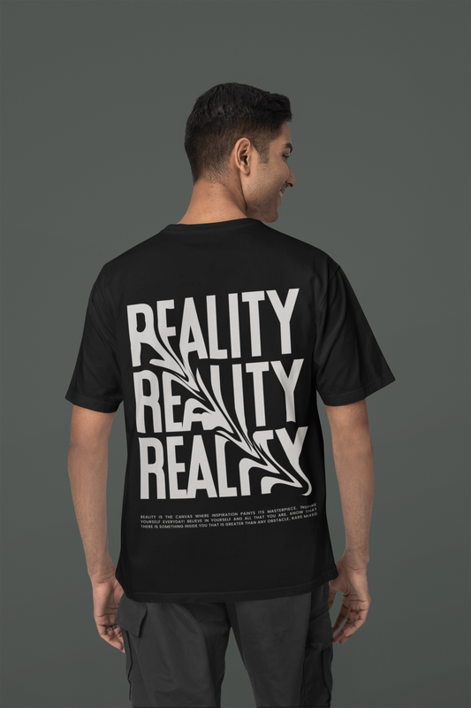 Reality Unisex Oversized Printed T-shirt