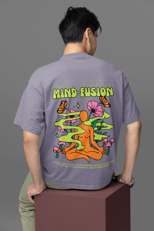 Mind Fusion Printed Oversized T-shirt